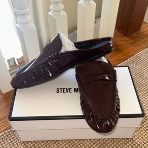 Steve Madden Burgundy Slip-On Loafers